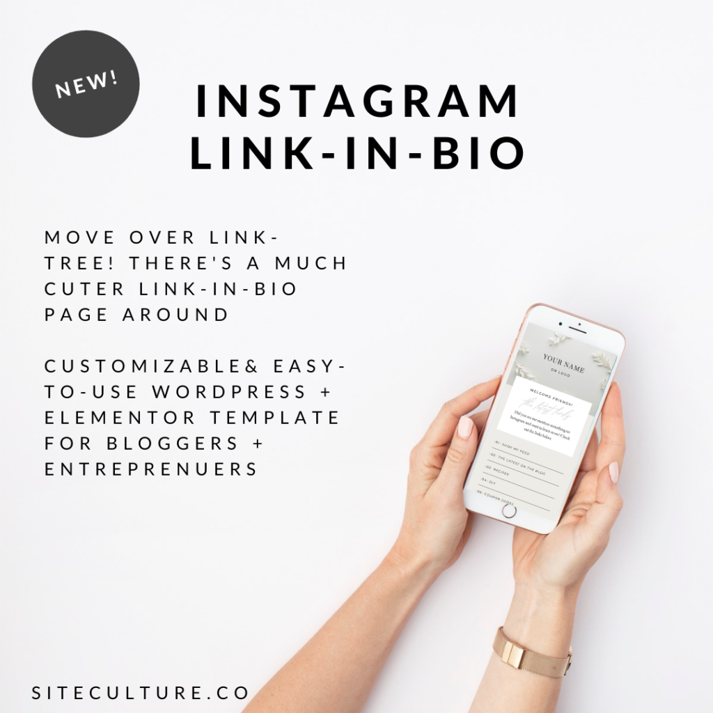 Elementor Instagram Links Page