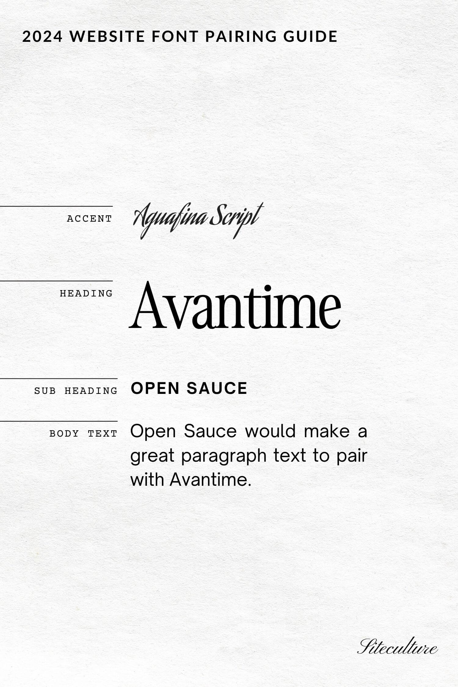 best fonts for websites with a nostalgic aesthetic, aquafina script, avantime, open sauce