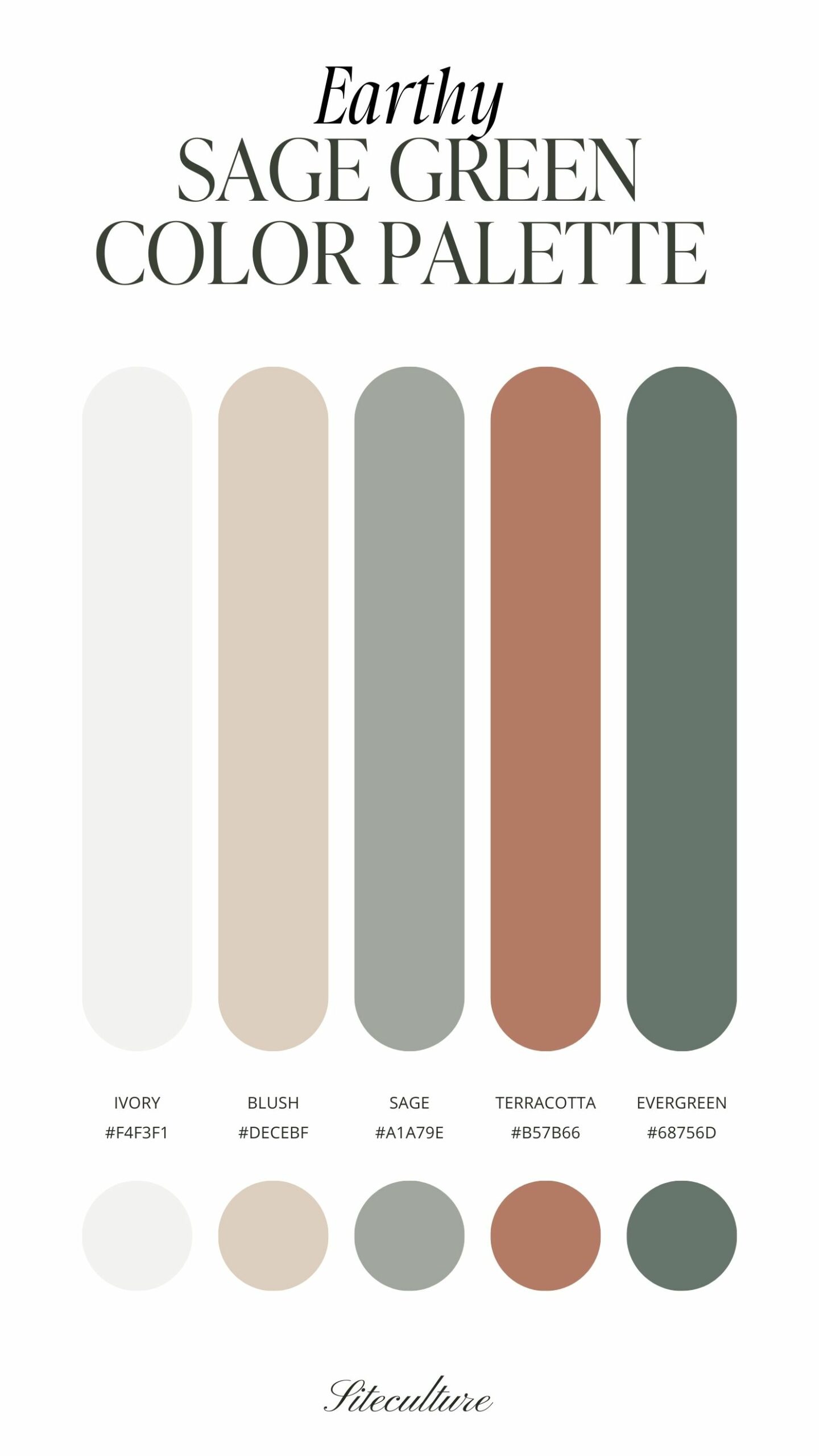 earthy sage green color palette